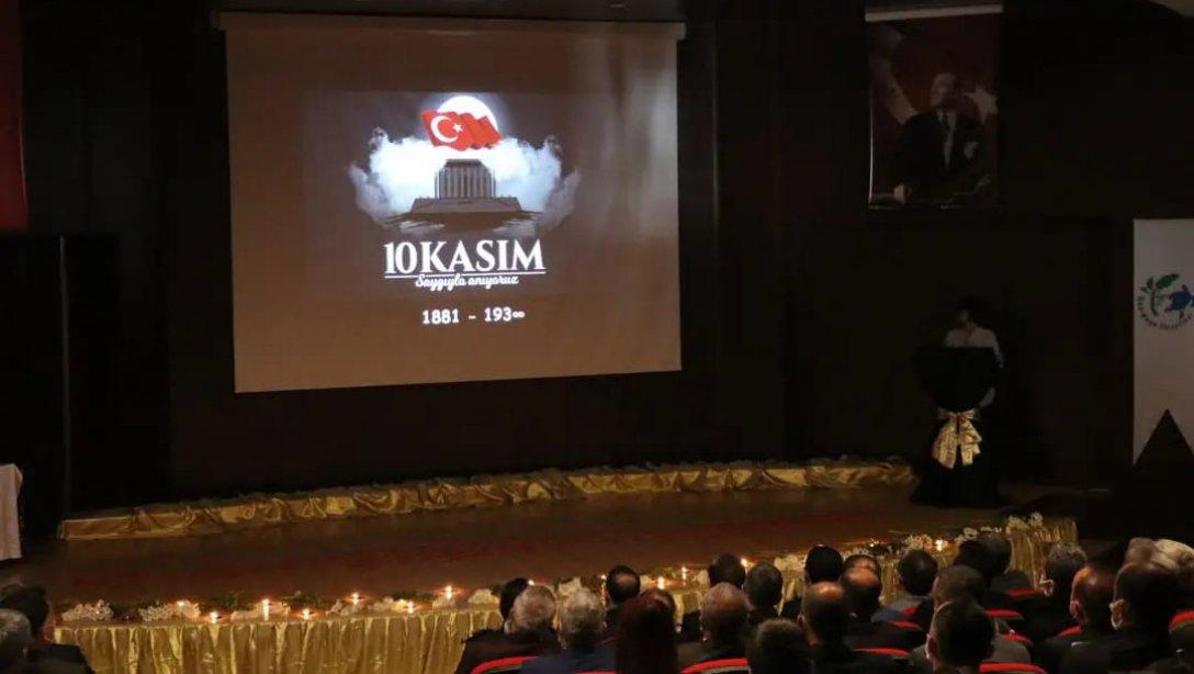 10 Kasım  Gazi Mustafa Kemal ATATÜRK´ü Anma Töreni Yapıldı